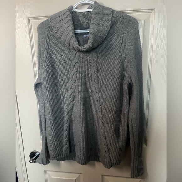 Grey Cowl Neck Sweater - Picture 2 of 5